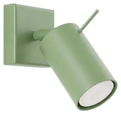 Zdjęcie produktu dla Kinkiet RING szałwiowy 1xGU10 10W stal 8x16x8cm Sollux Lighting