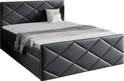 Produktbild von MIRJAN24 Boxspringbett Herkules, Ehebett mit zwei Bettkästen, Doppelbett, Stilvoll Schlafzimmer (Soft 032, Größe: 160x200 cm)
