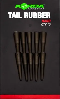 Produktbild von Korda Tail Rubber Nano - 10 Tubes, Farbe:Weed