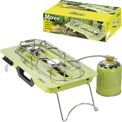 Obrázek produktu pro Kemping kotel MOVE 2 hořáky pro plynové náplně + regulovatelný hořák 4,6 kW