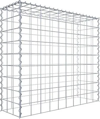 Produktbild von Anbaugabione Typ 3 100 cm x 90 cm x 30 cm (L x H x T), Maschenweite 10 cm x 10 cm, Spirale