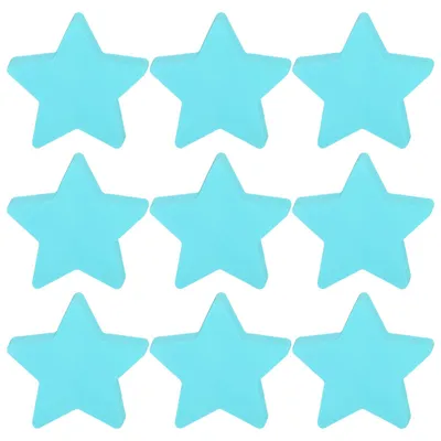 108 sternförmige Papierkarten, hellblau, 8,8 x 10 cm, für Basteln & Deko