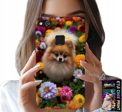 Immagine prodotto di Custodia Per Huawei P9 Lite 2016 - Simpatico Cane, Custodia Pomerania + Pellicola