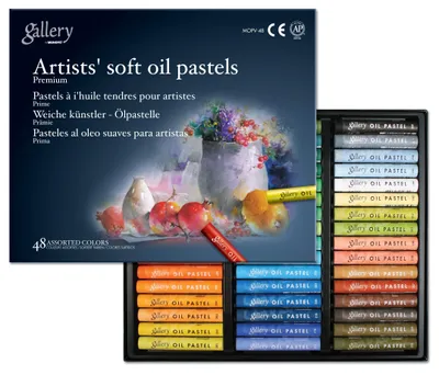 Ölpastellkreiden-Set, 48 Stück, verschiedene Farben