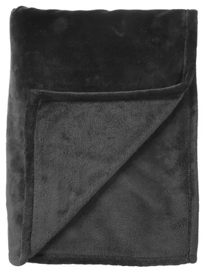Produktbild von Dutch Decor Wohndecke Flanell-Fleece Marley 150x200 cm Schwarz