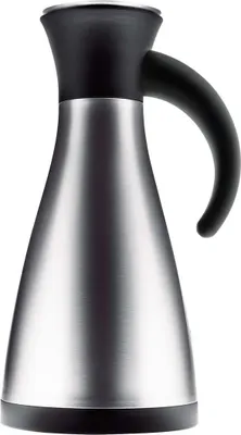 Immagine prodotto di Eva Solo Isolierkanne mit Griff, Kaffeekanne, Thermokanne, Teekanne, Edelstahl, 1.1 L, 502930