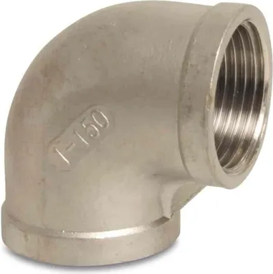 Produktbild von Gewindefitting Edelstahl Winkel 90° 1 1/4" IG
