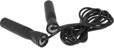 Produktbild von GORILLA SPORTS® Springseil - für Erwachsene, mit Kugellager, 280 cm, Kunststoff, Schwarz - Sprungseil, Speed Rope, Jump Rope, Fitness Skipping Rope, Profi Springseil Boxen