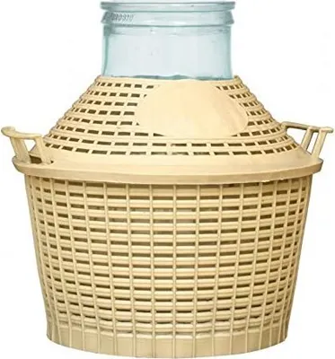 Produktbild von WEITHALS GLASBALLON GÄRBALLON WEINBALLON GÄRFASS im KORB GLASFASS 5L