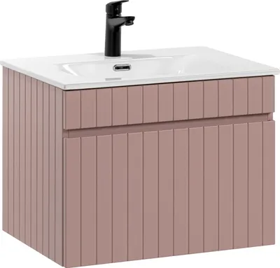 Obrázok produktu pre Elegantná súprava kúpeľňového nábytku 60 cm s umývadlom a skrinkami