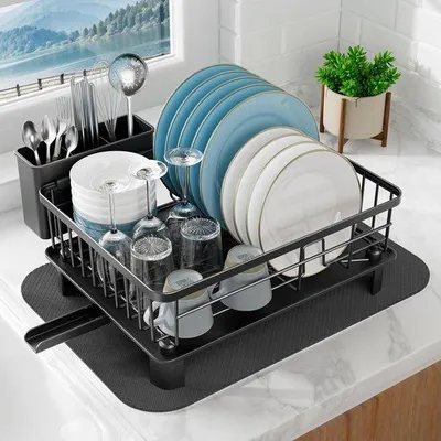Zdjęcie produktu dla Uchwyt na serwetki ze stali – 1 sztuka – czarny – 37,5 x 28 x 14,5 cm