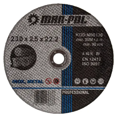 Zdjęcie produktu dla MAR-POL Tarcza tnąca 230×2,5×22,2 mm, do metalu - M08126