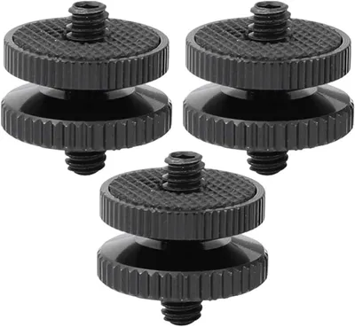 Productafbeelding van 3 Pcs Hot Sledge Adapter voor Camera's - Universele Hot Shoe Adapter en Statiefschroef