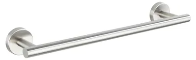 Image de WENKO Porte-serviettes acier inoxydable mat barre serviette de bain 40cm BOSIO douche salle de bain