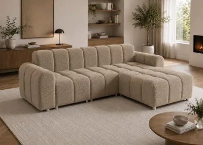 Obrázek produktu pro FURMEB 24, pohodlná rohová sedačka MILO, pravá strana, rozměry 255 x 170 cm, potah Lambi 5