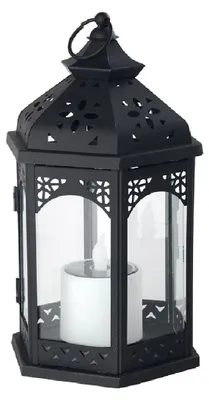Produktbild von LED Solar Laterne Ramona Kerzen-Flackerlicht Solarleuchte Dekolampe Geschenk schwarz