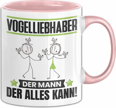 Produktbild von Vogelliebhaber Tasse Geschenk für Vogelliebhaber Der Mann Der Alles Kann Geschenkidee zum Geburtstag (Rosa)