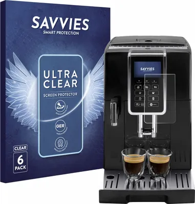 Produktbild von 6x Für DeLonghi Dinamica ECAM350.55 Schutzfolie Savvies Displayschutz Display Schutz Folie Klar Transparent
