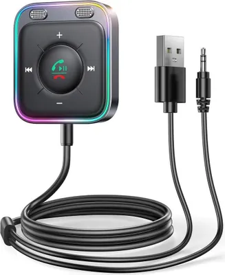 Obrázok produktu pre Aux Bluetooth audio adaptér pre auto - čierny
