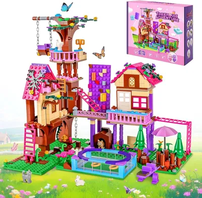 Image de Baumhaus, blocs de construction, 756 pièces, Friends, jouet de construction, idéal pour les enfants, parfait pour les cadeaux