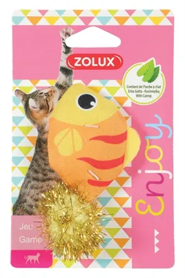 Zdjęcie produktu dla Zabawka kot LOVELY z rybką szantową Zolux
