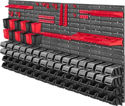 Produktbild von KADAX Toolboard Wall 156x78cm 97 Stück Werkstatt Garage Container