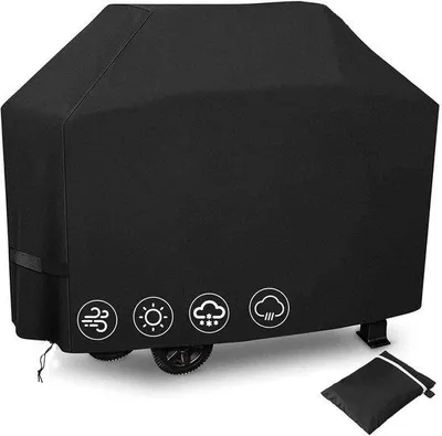 Image de Housse pour barbecue - Imperméable - Modèle unique - Noir - 145 x 61 x 117 cm