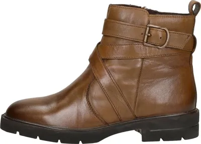 Productafbeelding van SUB55 Enkellaarsjes Plat Enkellaarsjes Plat - cognac - Maat 36