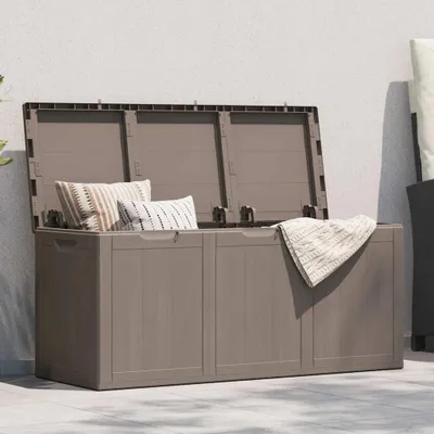 Produktbild von vidaXL Garten-Aufbewahrungsbox 270 L Braun PP-Holzoptik