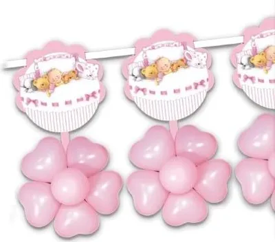 Immagine prodotto di Decorazione con palloncini per bambina 230 cm, 1 pz.