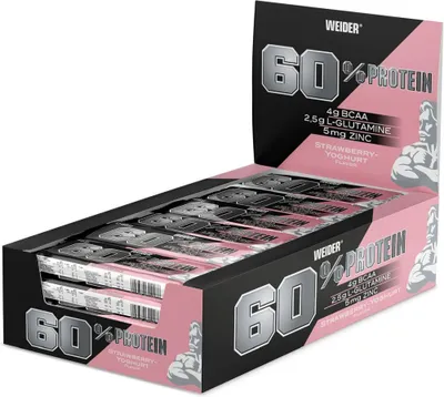 Produktbild von Weider 60% Protein Bar-24x45g Riegel Strawberry Yoghurt