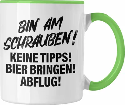 Produktbild von Trendation - Auto Tuner Tasse Geschenke Autotuner Geschenkidee Autoliebhaber Tasse für Männer Autofan Kaffeetasse (Grün)