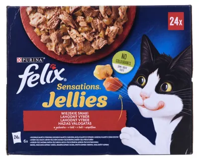 Produktbild von Felix Sensations in Gelee Wiejskie Smaki Nassfutter 24 x 85 g