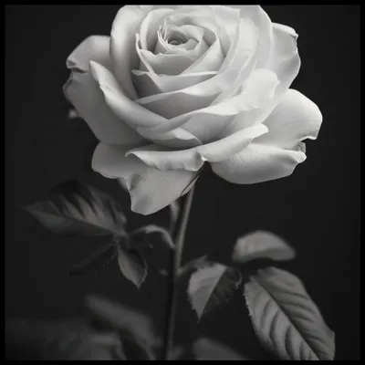 Image de Poster 70 x 70 cm Feuilles de rose