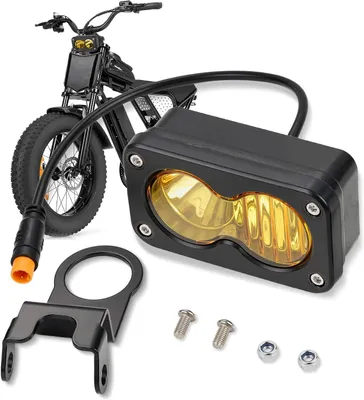 Productafbeelding van Koplamp e-bike met houder - Geschikt voor Ridstar Q20