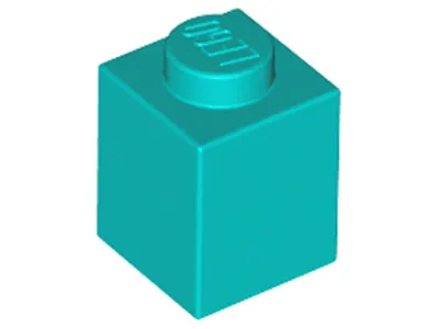 Produktbild von Lego® 1 Stück 3005 Stein Brick 1x1 Part Basic Steine 1 Dunkles Türkies