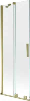 Produktbild von Mexen Velar Duschwand, 2-flügelig, 70 x 150 cm, transparent, gold - 896-070-000-01-50