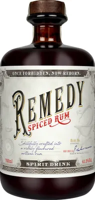 Produktbild von REMEDY SPICED RUM 0,7l ( 41,5% Vol) Rhum Ron Spirituose Bar Cocktail Longdrink - [Enthält Sulfite]