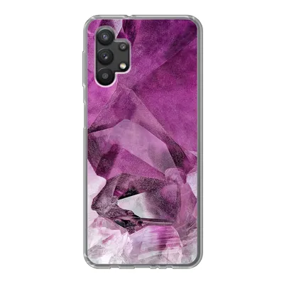 Produktbild von MuchoWow® Handyhülle Schutzhülle Hülle für Samsung Galaxy A32 5G Kristall - Naturstein - Luxus Silikon Softcase Handy Hülle - Softcase