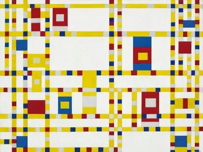 Obrázok produktu pre Piet Mondrian Art Print Picture - Broadway Boogie Woogie, 1942-43 (60 x 80 cm)