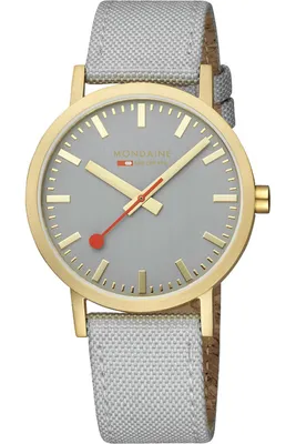 Produktbild von Mondaine Herren Uhr Classic Armbanduhr 40 mm A660.30360.80SBU Textil