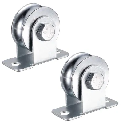 Image de Poulie de 48 mm pour câble en acier de 10 mm, capacité de charge de 200 kg, lot de 2