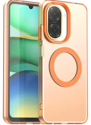 Produktbild von Für Xiaomi Redmi A5 4G / Poco C71 Candy Design Magsafe PC Hybrid TPU Schutz Hülle Cover Orange