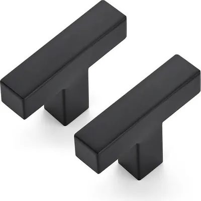 Obrázok produktu pre 20 kusov úchytiek na skrinky, 50 mm, čierne úchytky na kuchynské skrinky