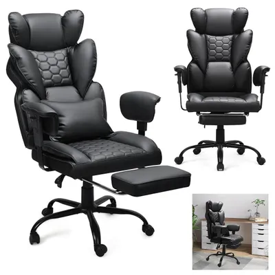 Immagine prodotto di Ikodm: sedia da gaming, sedia da ufficio, poltrona direzionale, sedia da scrivania ergonomica con funzione massaggio, sedia girevole, sedia da gaming