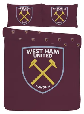 Obrázek produktu pro West Ham United FC – Sada ložního prádla s erbem AG4156 (manželská postel) (bordó)