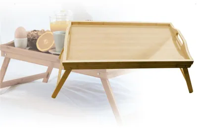 Produktbild von SSW Bambus Frühstückstablett Betttisch Serviertablett ca. 50 x 30 x 6 cm