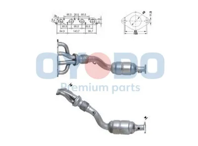 Produktbild von Oyodo Katalysator Kat für MINI Schrägheck (R50, R53) Euro 4 (D4) 10N0047-OYO