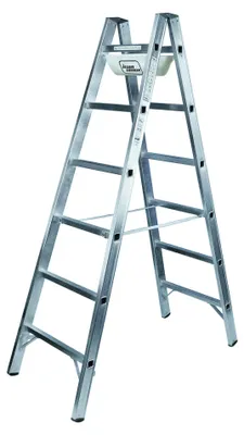Produktbild von Iller-Leiter - Sprossenstehleiter Alu, 2 x 5 Sprossen, 406356