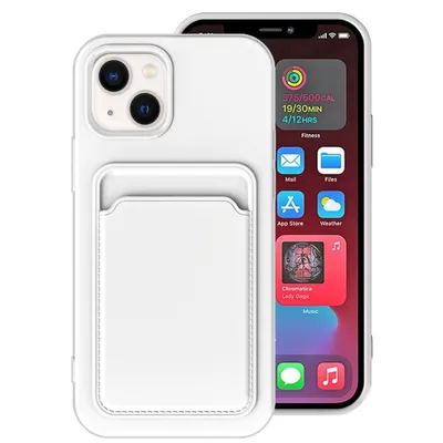 Immagine prodotto di Custodia König Design compatibile con Apple iPhone 14 Plus - Custodia morbida in plastica per cellulare - Colore bianco